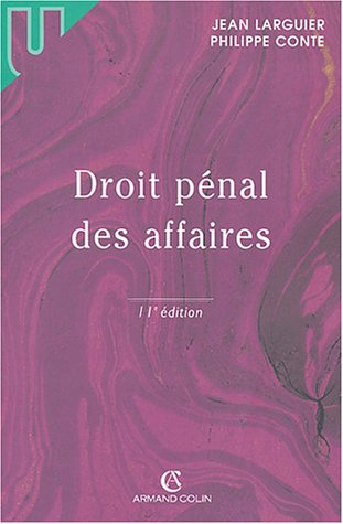 Droit pénal des affaires : 2004