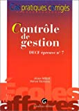 Le contrôle de gestion - DECF EP, numéro 7