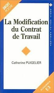 La modification du contrat de travail
