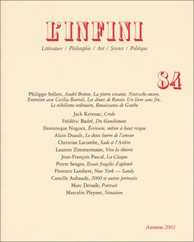Infini (L'), n° 84