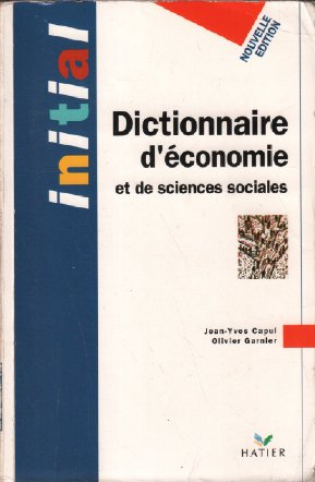 dictionnaire d'économie et de sciences sociales - initial