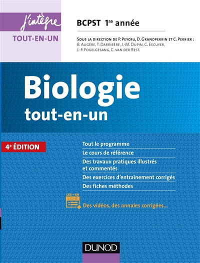 Biologie tout-en-un BCPST 1re année