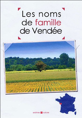 Les noms de famille de Vendée