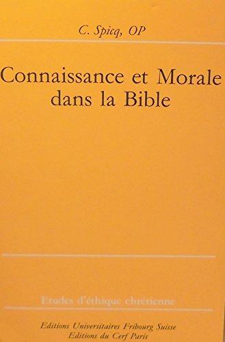 Connaissance et morale dans la Bible