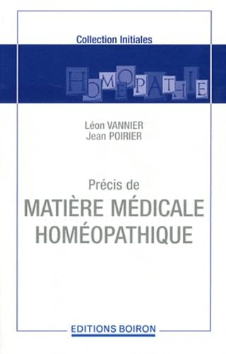 Précis de matière médicale homéopathique