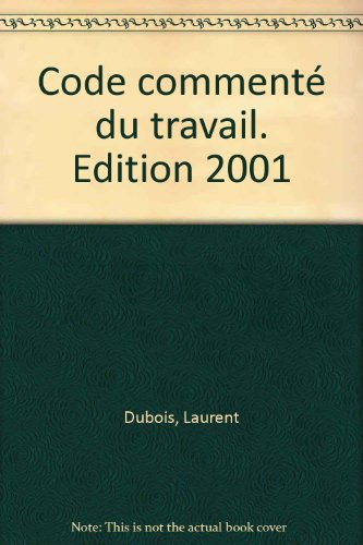 code commenté du travail 2001