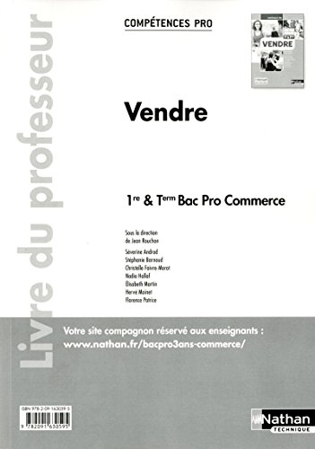 Vendre - 1re/ Term Bac Pro Commerce