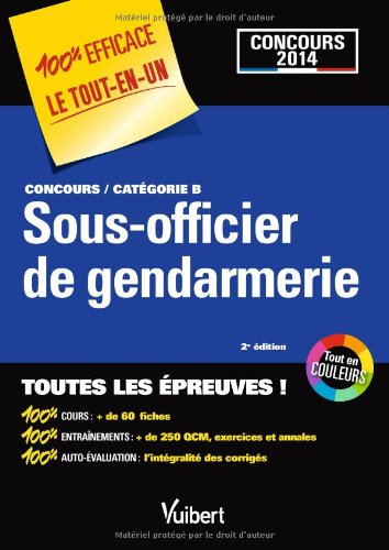Sous-officier de gendarmerie : concours catégorie B : concours 2014
