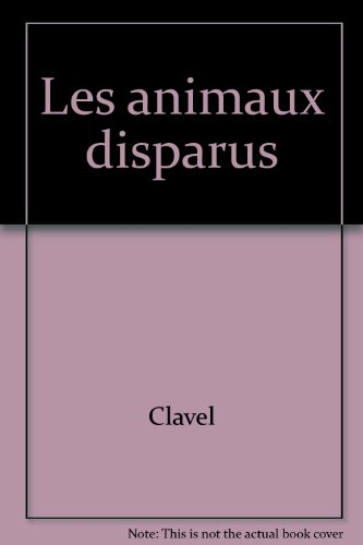Animaux disparus