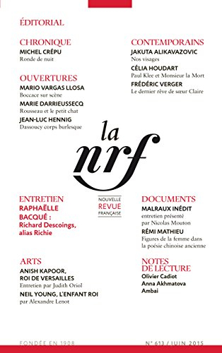 Nouvelle revue française, n° 613