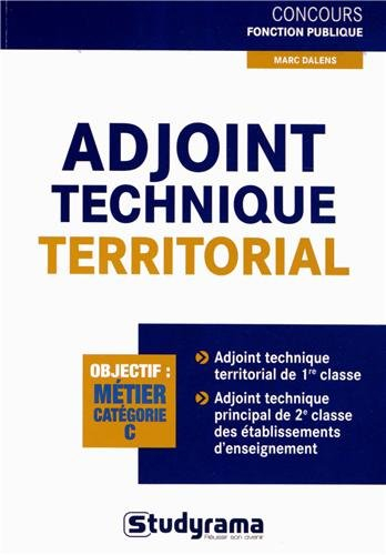Adjoint technique territorial : objectif : catégorie C
