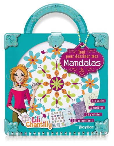 Tout pour dessiner mes mandalas : 5 modèles, 8 matières, 35 pochoirs, 118 autocollants