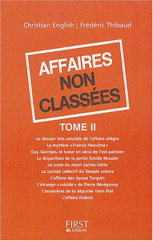 Affaires non classées. Vol. 2