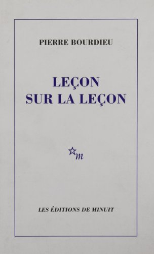 Leçon sur la leçon