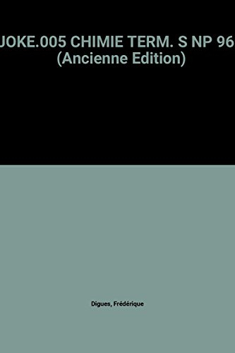Chimie terminale S