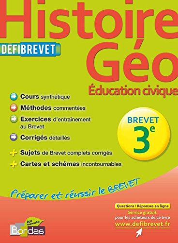 Histoire géo, éducation civique 3e
