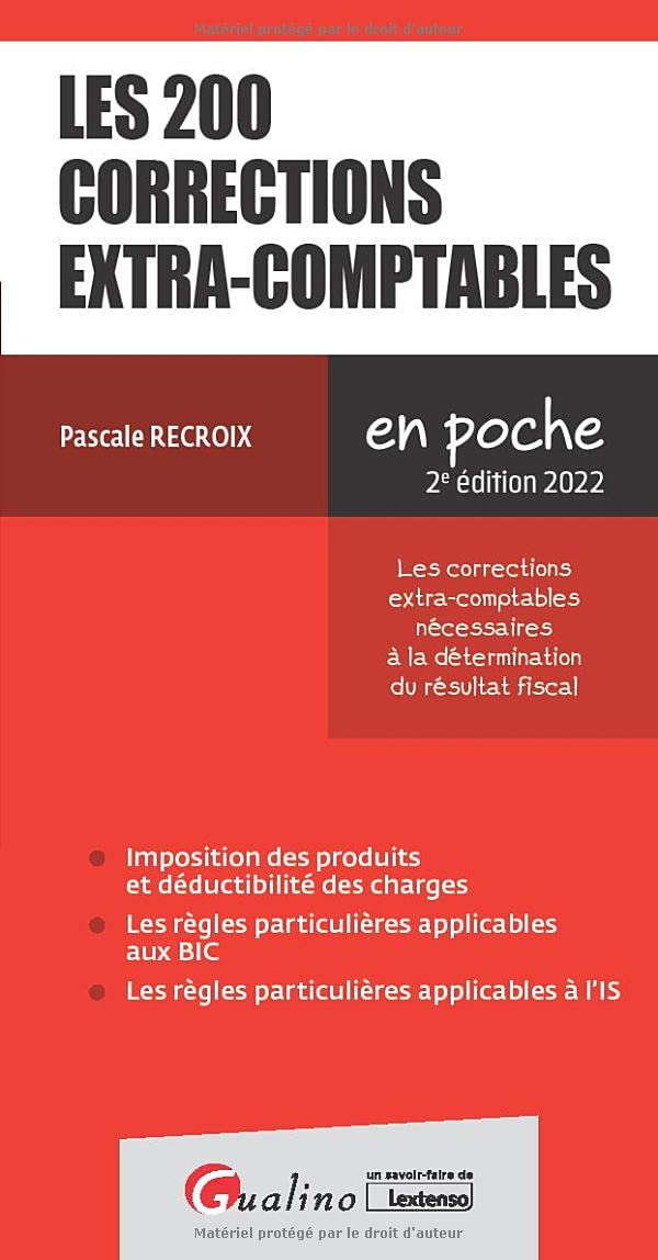 Les 200 corrections extra-comptables : les corrections extra-comptables nécessaires à la déterminati