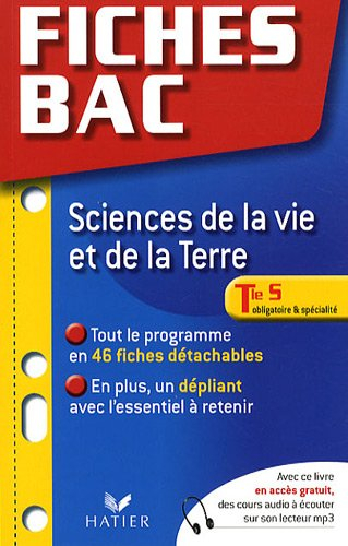 Sciences de la vie et de la Terre, Tle S, obligatoire et spécialité