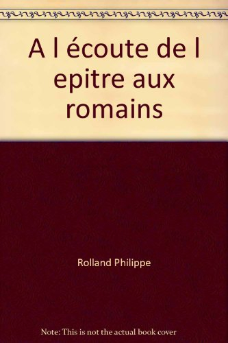 A l'écoute de l'Epître aux Romains