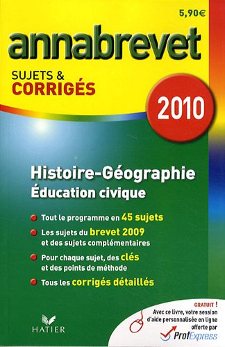 Histoire, géographie, éducation civique