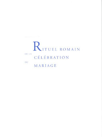Rituel romain de la célébration du mariage