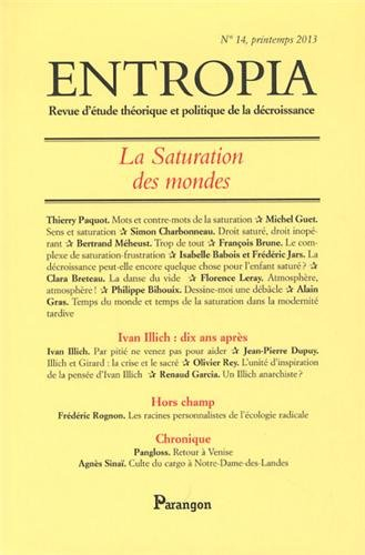Entropia, n° 14. La saturation des mondes