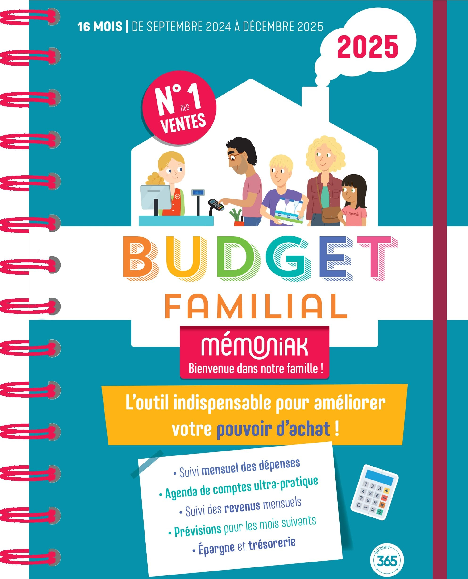 Budget familial 2025 : 16 mois, de septembre 2024 à décembre 2025 : l'outil indispensable pour améli
