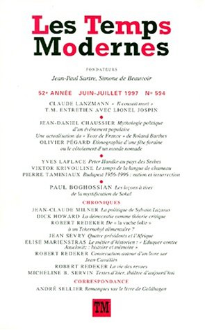 les temps modernes, numéro 594