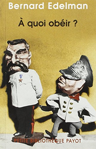 A quoi obéir ? : l'homme des foules