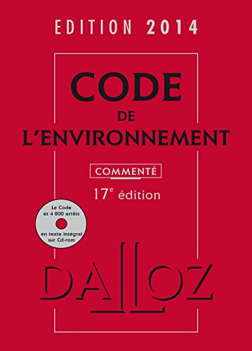 Code de l'environnement 2014, commenté