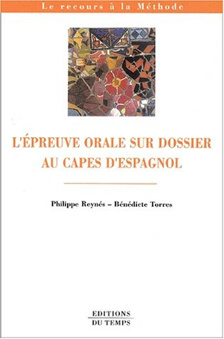 L'épreuve orale sur dossier au Capes d'espagnol