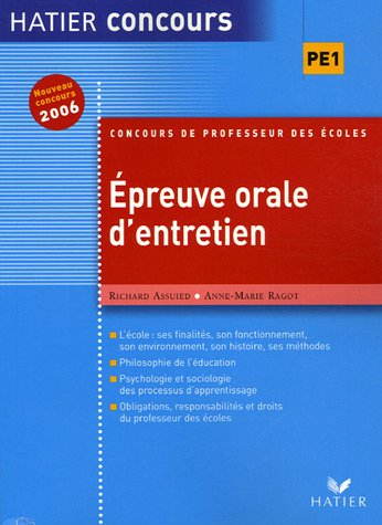 Epreuve orale d'entretien