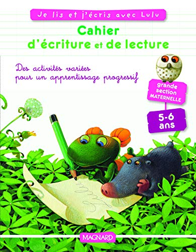 Cahier d'écriture et de lecture GS : d'après les aventures de Lulu Vroumette