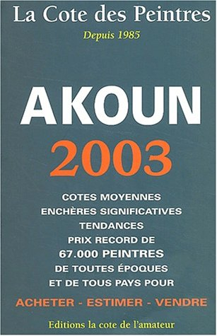 la cote des peintres 2003