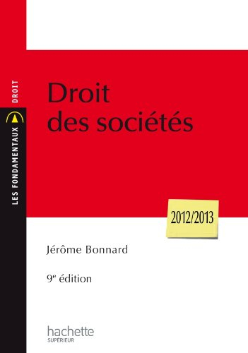Droit des sociétés : 2012-2013