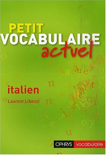 Petit vocabulaire actuel, italien