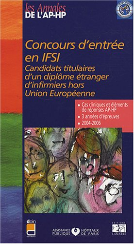 Concours d'entrée en IFSI : candidats titulaires d'un diplôme étranger d'infirmier hors Union europé