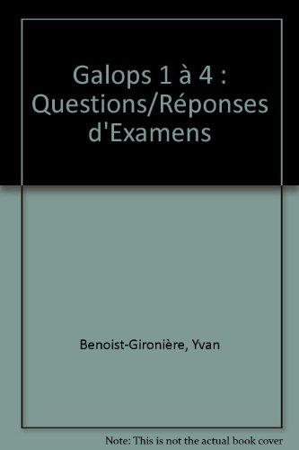 Galops 1 à 4 : questions-réponses d'examens