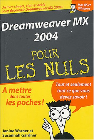 Dreamweaver MX pour les nuls