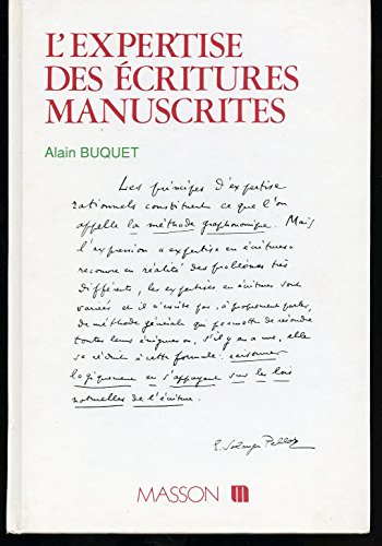 L'expertise des écritures manuscrites
