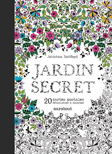 Jardin secret : 20 cartes postales : détachables à colorier
