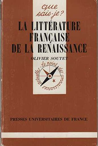 la littérature française de la renaissance