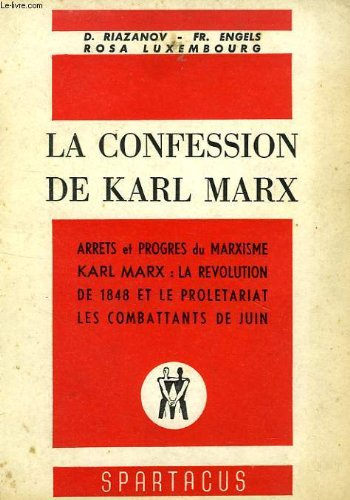 spartacus, 1re serie, n, 36, juin 1969, la confession de karl marx