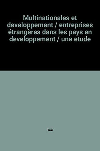 Multinationales et développement