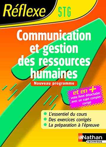Communication et gestion des ressources humaines STG : nouveau programme