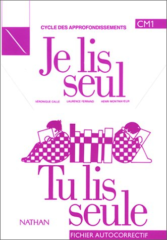 je lis seul, tu lis seule. cm1, fichier autocorrectif