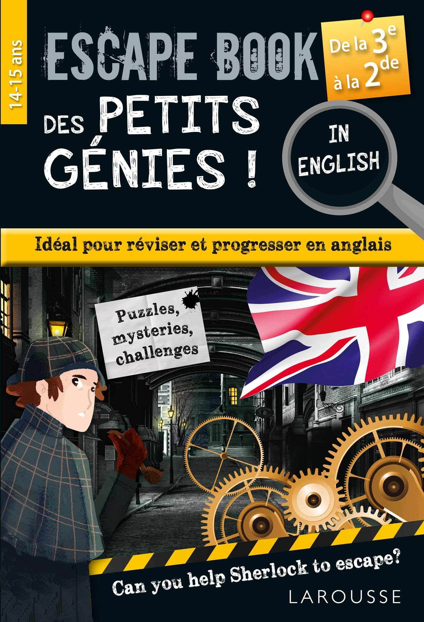Escape book des petits génies ! : idéal pour réviser et progresser en anglais, can you help Sherlock