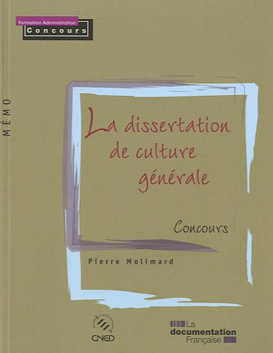 La dissertation de culture générale : concours