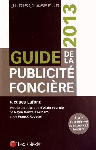 Guide de la publicité foncière 2013