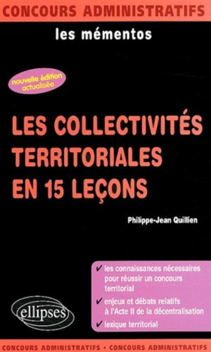 Les collectivités territoriales en 15 leçons
